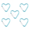 5Pcs Zinc Alloy Spring Gate Rings FIND-YW0010-59L-1