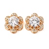 Brass Micro Pave Clear Cubic Zirconia Beads CU-CBAEC99-32G-01-1