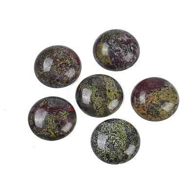 Natural Dragon Blood Cabochons G-H1596-FR-25mm-25-1