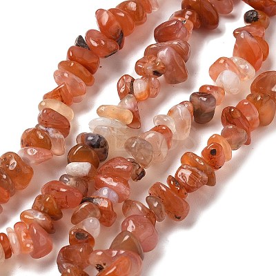 Natural Agate Chip Bead Strands G-M205-47-1