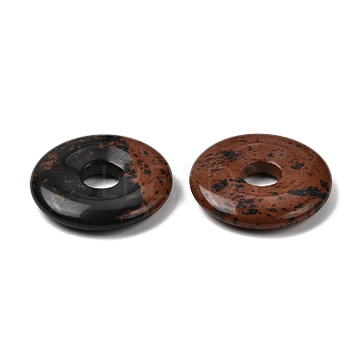 Natural Mahogany Obsidian Pendants G-A320-01A-13-1