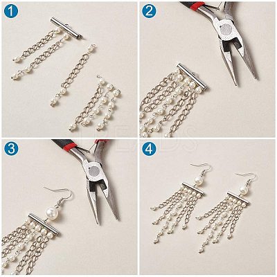 Iron Slide On End Clasp Tubes LS-X-IFIN-R212-2.0cm-P-1