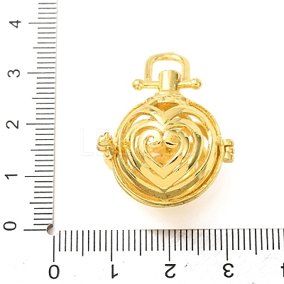 Brass Cage Pendants KK-CBA8ACD-01G-C-1