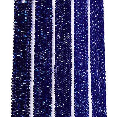 Electroplate Glass Beads Strands EGLA-A044-T3mm-L06-1