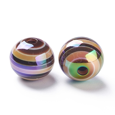 Stripe Resin Beads LS-RESI-B014-01B-07-1