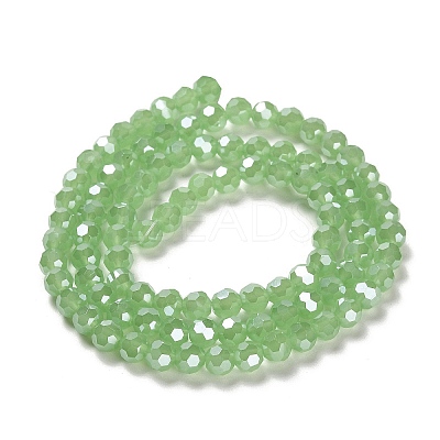 Electroplate Glass Beads Strands EGLA-A035-J6mm-A01-1