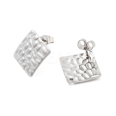 304 Stainless Steel Stud Earring Finding STAS-Z091-02P-01-1