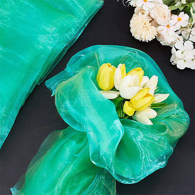 Polyester Organza Fabric DIY-WH0622-049B-1