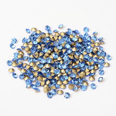 Back Plated Grade A Diamond Glass Pointed Rhinestone RGLA-SS22-005-1