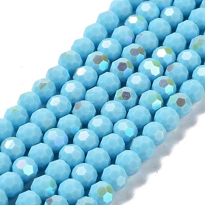 Opaque Glass Beads Strands EGLA-A035-P6mm-L08-1