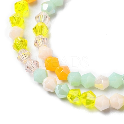 Electroplate Glass Beads Strands X1-EGLA-D018-02D-1