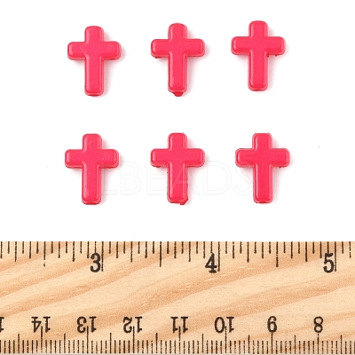 200Pcs Opaque Acrylic Beads SACR-FS0001-39E-1