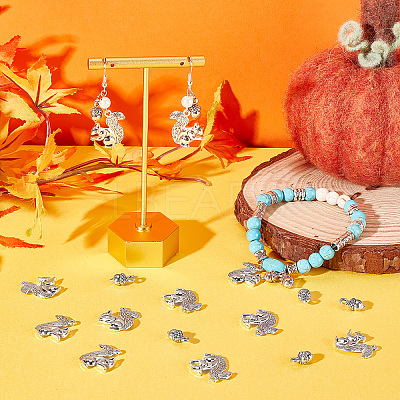 60Pcs 2 Style Alloy Charms TIBEP-SC0002-32-1