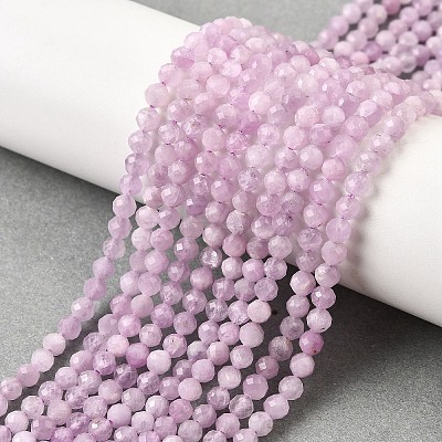 Natural Kunzite Beads Strands G-G259-D11-4mm-1