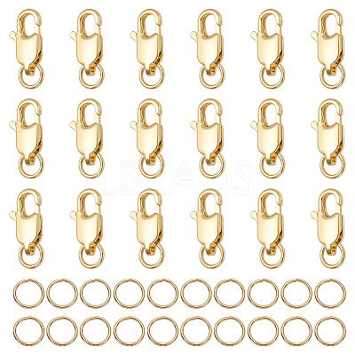 20Pcs Brass Lobster Claw Clasps KK-ME0003-50-1
