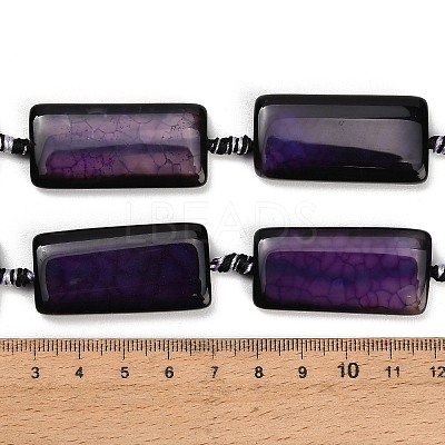 Natural Dragon Veins Agate Beads Strands GG-CBA2A74-01B-1