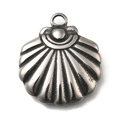 Retro 304 Stainless Steel Pendants STAS-L284-13AS-1
