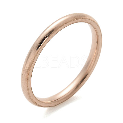 Ion Plating(IP) 304 Stainless Steel Plain Band Rings STAS-I160-E03-KCG-1