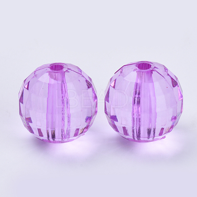 Transparent Acrylic Beads TACR-Q254-10mm-V48-1