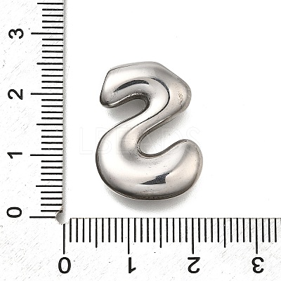 304 Stainless Steel Pendants STAS-S166-02P-19-1