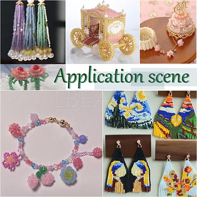 3500Pcs 10 Colors Glass Cylinder Beads SEED-NB0001-78-1