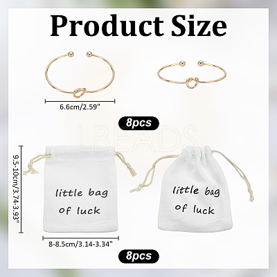 8Pcs Iron Heart Open Cuff Bangle for Women BJEW-WR0001-04A-1