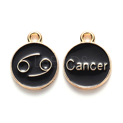 Alloy Enamel Pendants ENAM-S124-01B-08D-1