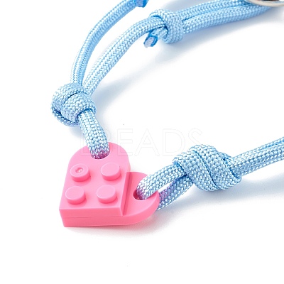 Polyester & Spandex Cord Bracelet Sets BJEW-JB06367-03-1