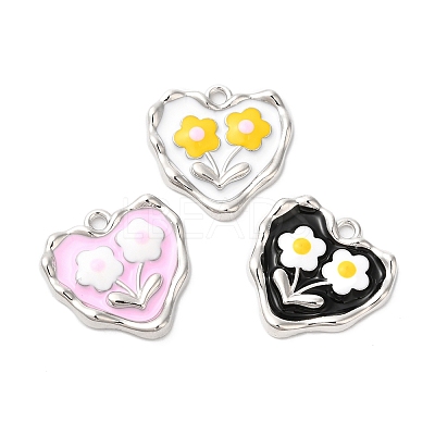 Alloy Enamel Pendants ENAM-D050-12P-1