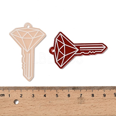 Opaque Acrylic Pendants OACR-I025-01-1