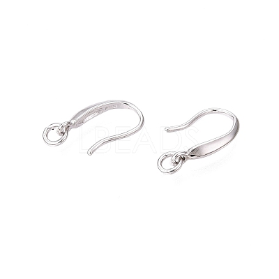 Anti-Tarnish Rhodium Plated 925 Sterling Silver Earring Hooks STER-N016-26P-1
