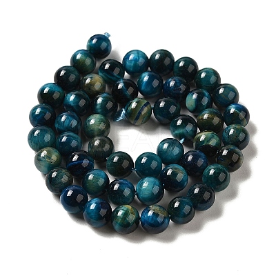 Dyed Natural Tiger Eye Beads Strands X-G-G102-A02-03-1