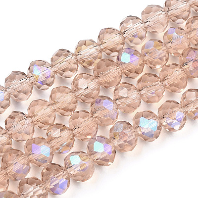Electroplate Glass Beads Strands EGLA-A034-T1mm-L22-1