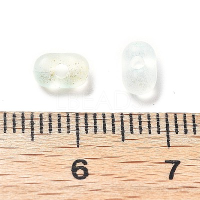 Gradient Color Transparent Frosted Acrylic Beads OACR-M023-06B-1
