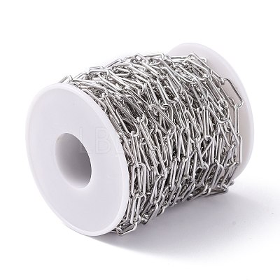 Tarnish Resistant 304 Stainless Steel Paperclip Chains CHS-L022-03P-A-1