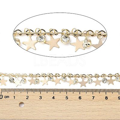Handmade Brass & Rhinestone Chains CHC-Z001-11KCG-1