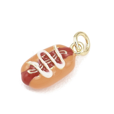 Brass Enamel Pendants KK-Z144-01G-01-1