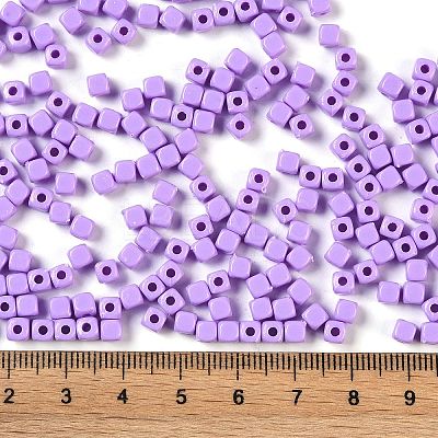 Opaque Acrylic Beads OACR-B025-06F-1