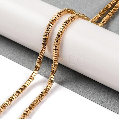 Electroplated Synthetic Non-magnetic Hematite Beads Strands G-H027-A01-01-1
