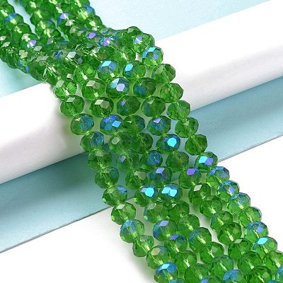 Electroplate Glass Beads Strands X1-EGLA-A034-T8mm-L08-1