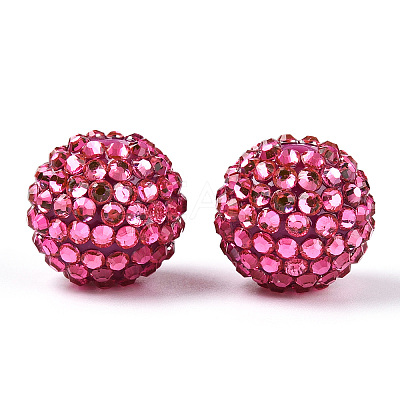 Transparent Resin Rhinestone Graduated Beads RESI-S314-18x20-06-1