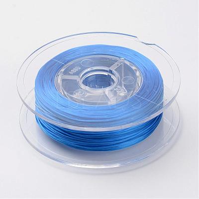 Japanese Eco-Friendly Dyed Flat Elastic Crystal String EW-F005-0.6mm-05-1