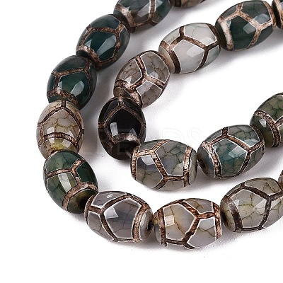 Tibetan Style dZi Beads G-Q998-012A-1