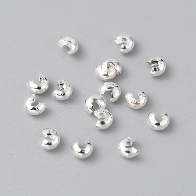 Brass Crimp Beads Covers KK-WH20001-06A-S-1