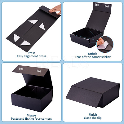 Foldable Rectangle Paper Storage Gift Cases CON-TAC0019-001D-1