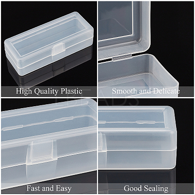PP Plastic Box. Rectangle CON-WH0074-43-1