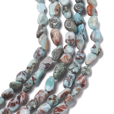 Natural Larimar Beads Strands X-G-D0002-B38-1