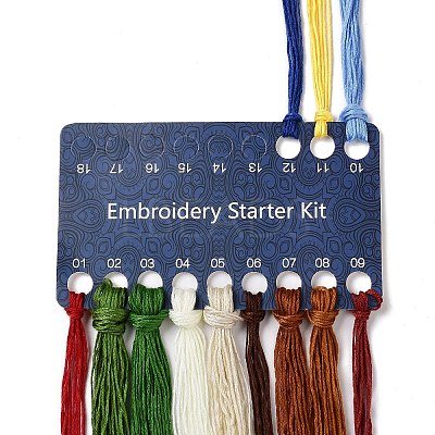 DIY Mushroom Pattern Embroidery Starter Kits LS-DIY-L068-01E-1