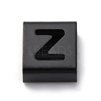 Ion Plating(IP) 304 Stainless Steel Square Slide Charms STAS-L132-18Z-B-1