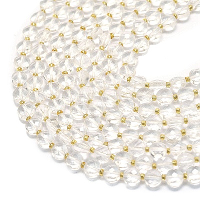 Synthetic Quartz Crystal Beads Strands G-K389-B75-01-1